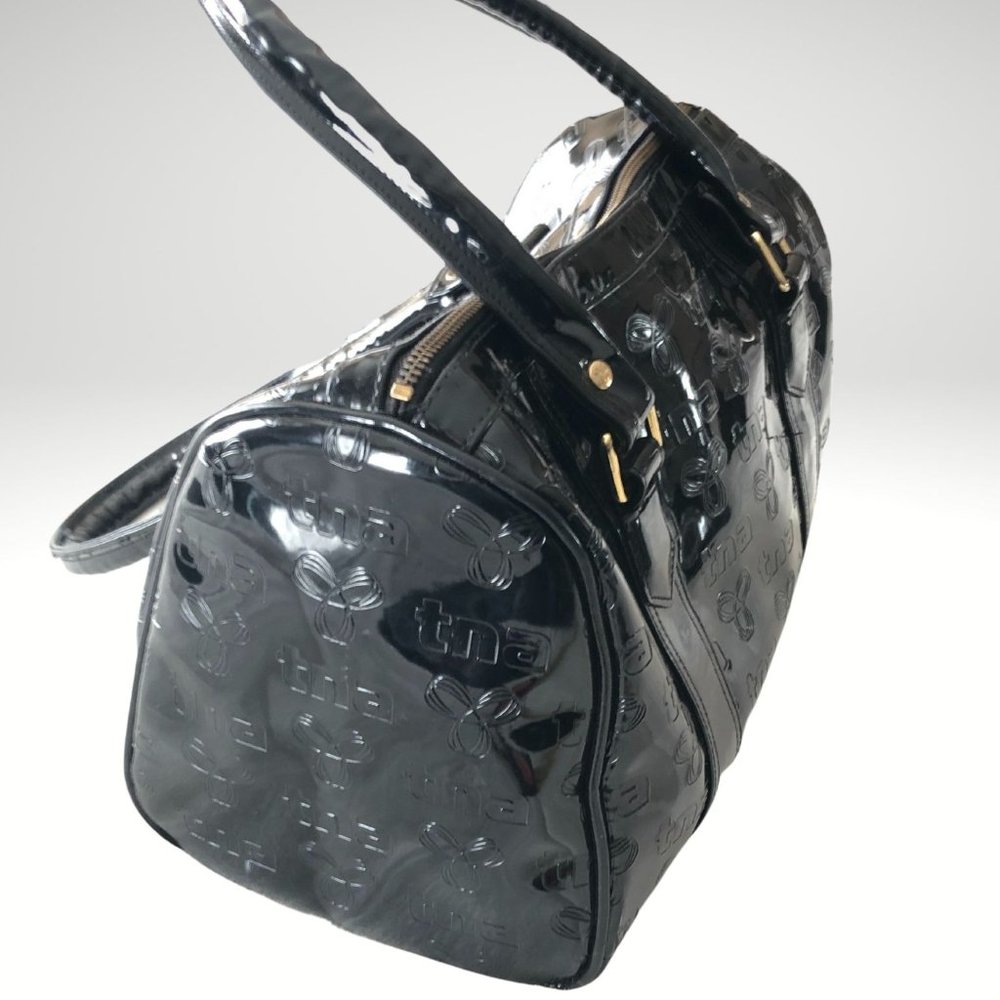 TNA |  Patten Leather  Duffle Gym Style Purse